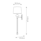 Barbour 1 Light Wall Light 1