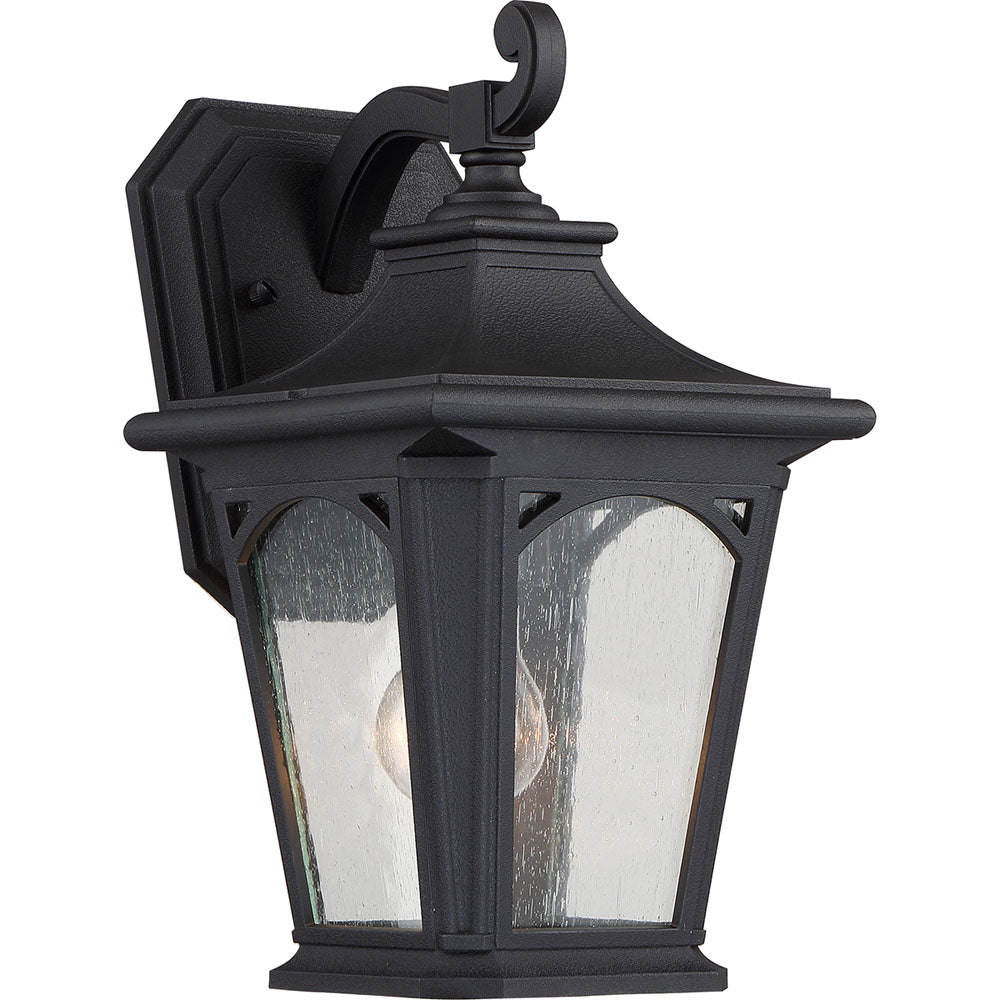 Bedford 1-Light Small Outdoor Wall Lantern (Mystic Black)