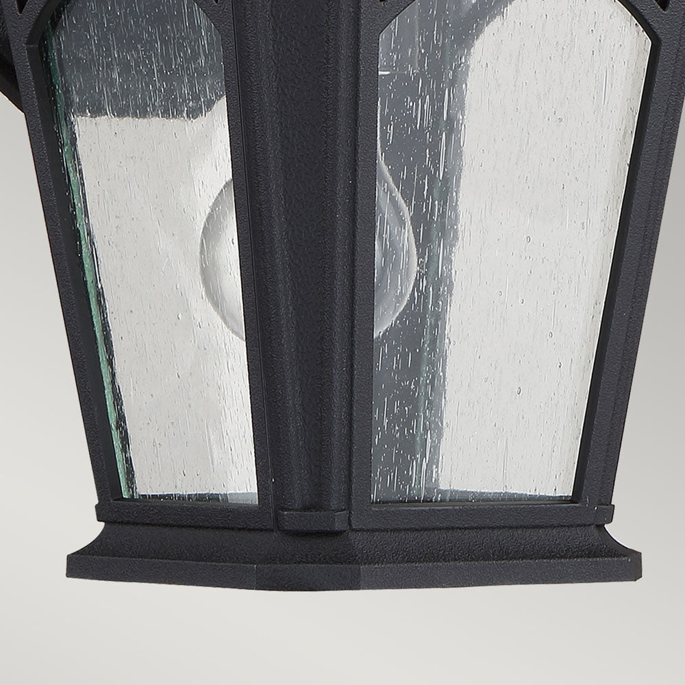 Bedford 1-Light Small Outdoor Wall Lantern (Mystic Black)