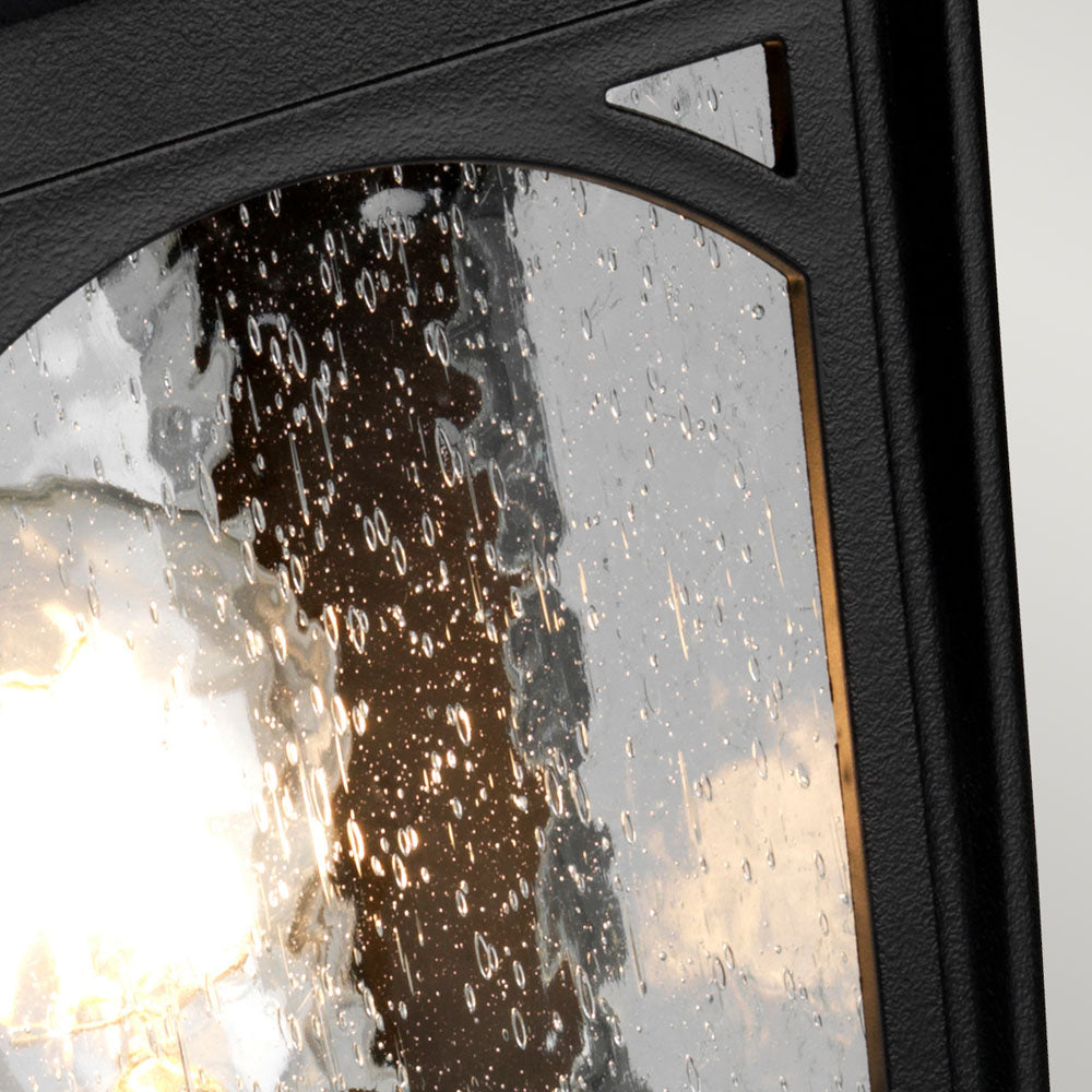 Bedford 1-Light Outdoor Pedestal Lantern (Mystic Black)