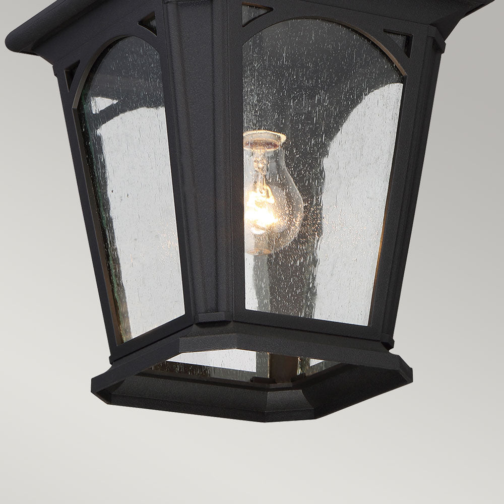 Bedford 1-Light Small Chain Lantern (Mystic Black Finish for Exteriors)