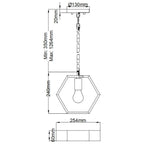 Bismarck 1 Light Mini Pendant