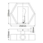 Bismarck 1 Light Wall Light