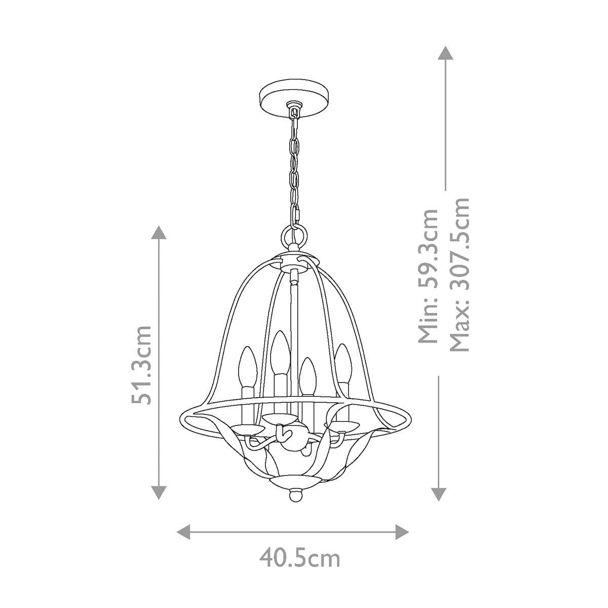 Bradbury 4 Light Pendant 1