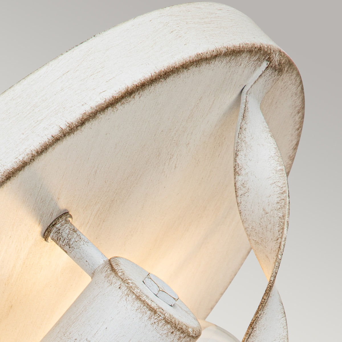 Bradbury Antique White 2-Light Flush Mount Ceiling Light