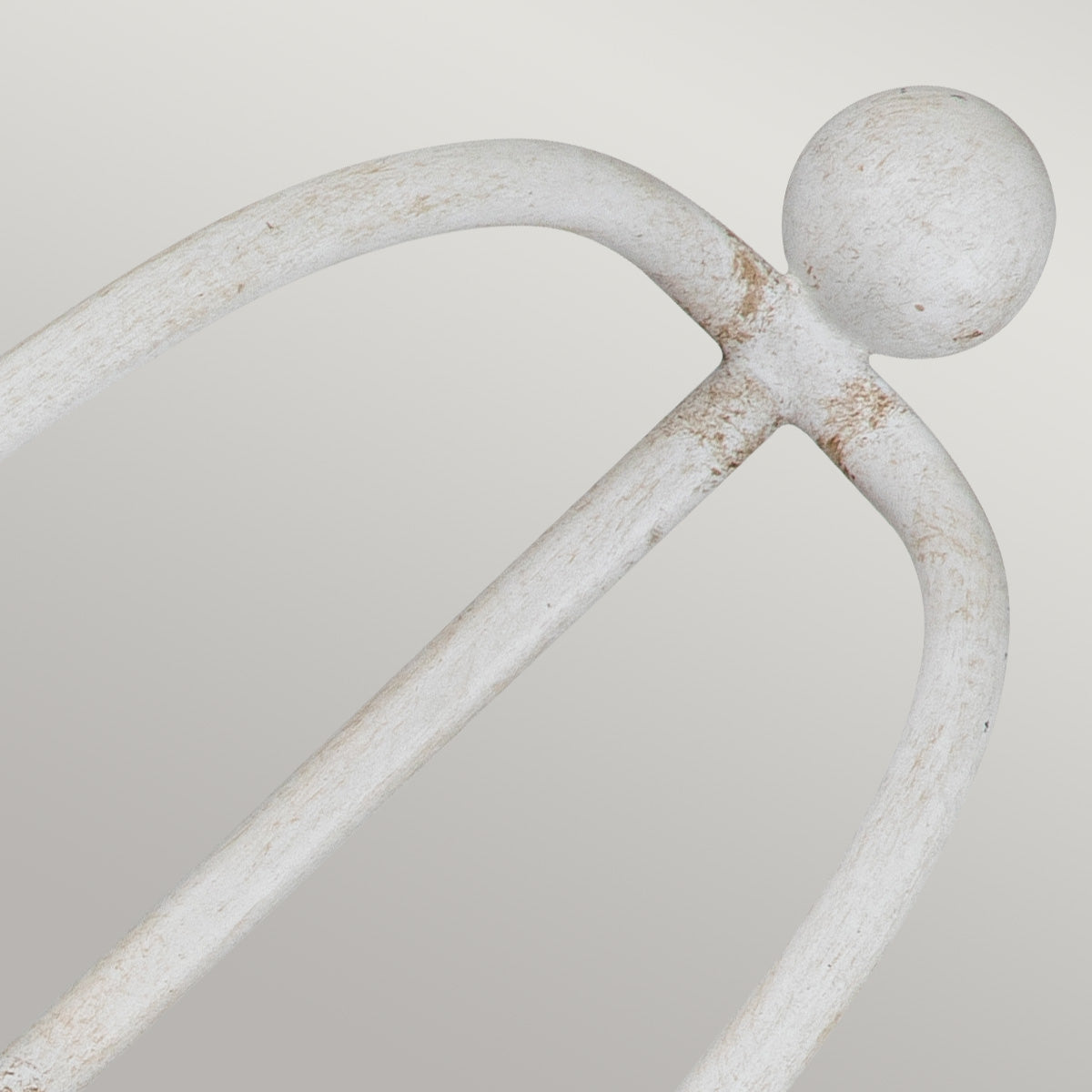 Bradbury 2-Light Antique White Wall Sconce (Fluted Steel Design)