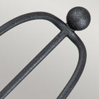 Bradbury 2-Light Grey Ash Wall Sconce (Fluted Steel Design)