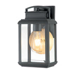 Byron Small Graphite Outdoor Wall Lantern (Vintage Style)