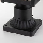 Cedar Point 1-Light Black Pedestal (Seedy Glass)