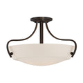 Chantilly 3-Light Semi-Flush Mount (Opal Etched Glass)