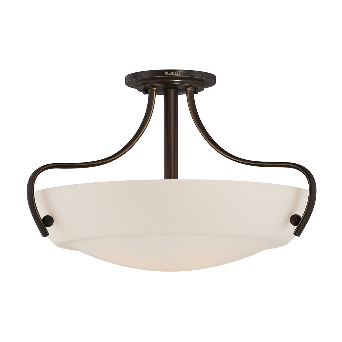 Chantilly 3-Light Semi-Flush Mount (Opal Etched Glass)