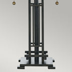 Chastain 2-Light Arts & Crafts Desk Lamp (Amber Glass & Vintage Bronze)