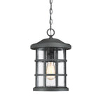 Crusade 1-Light Chain Lantern (Black - Craftsman Inspired)