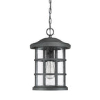 Crusade 1-Light Chain Lantern (Black - Craftsman Inspired)
