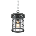Crusade 1-Light Chain Lantern (Black - Craftsman Inspired)