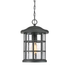Crusade 1-Light Chain Lantern (Black - Craftsman Inspired)
