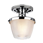 Dublin 1-Light Ceiling Semi-Flush Mount (Polished Chrome)