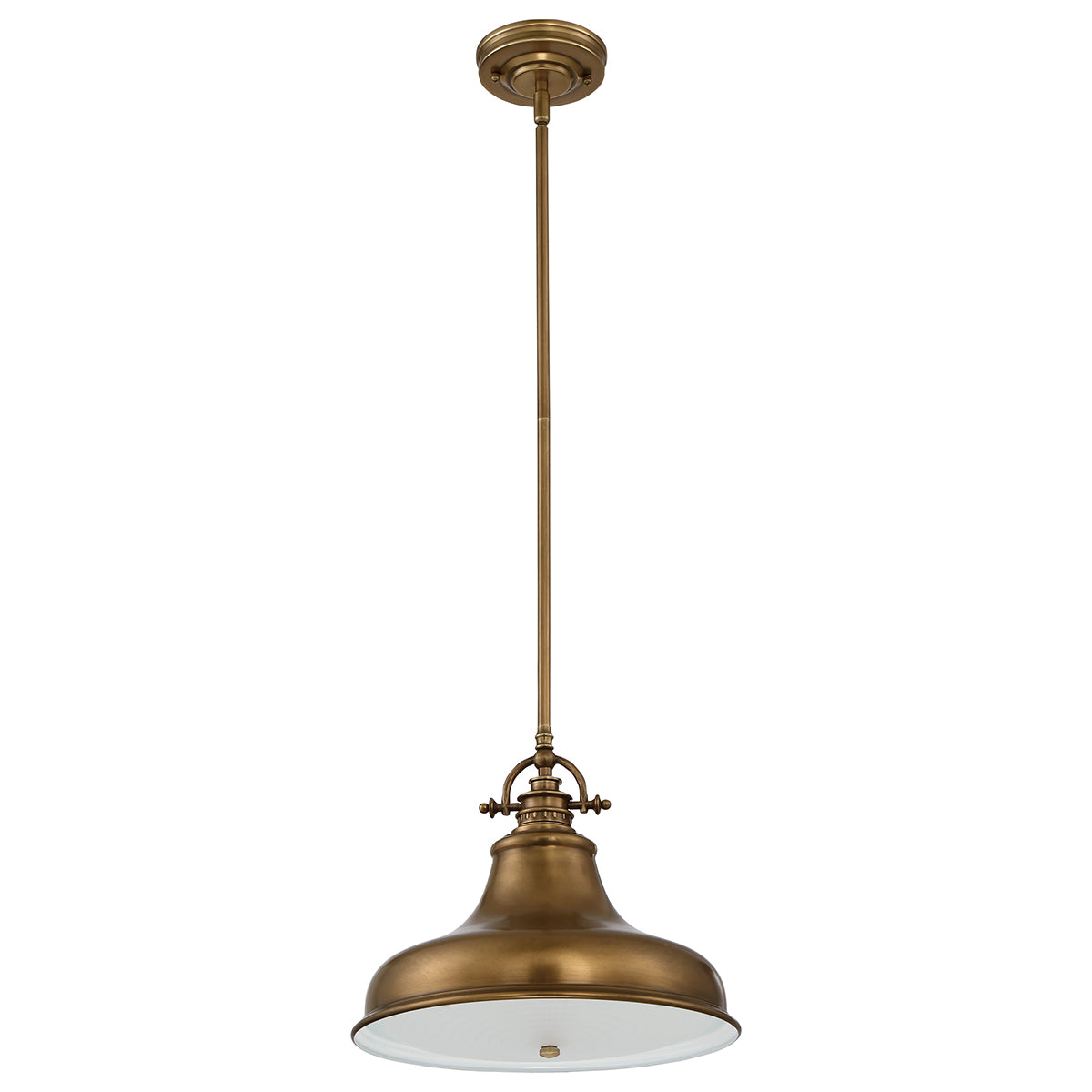 Emery 1-Light Medium Pendant (Weathered Brass - Classic Americana)