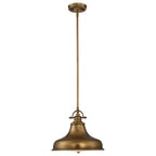 Emery 1-Light Medium Pendant (Weathered Brass - Classic Americana)