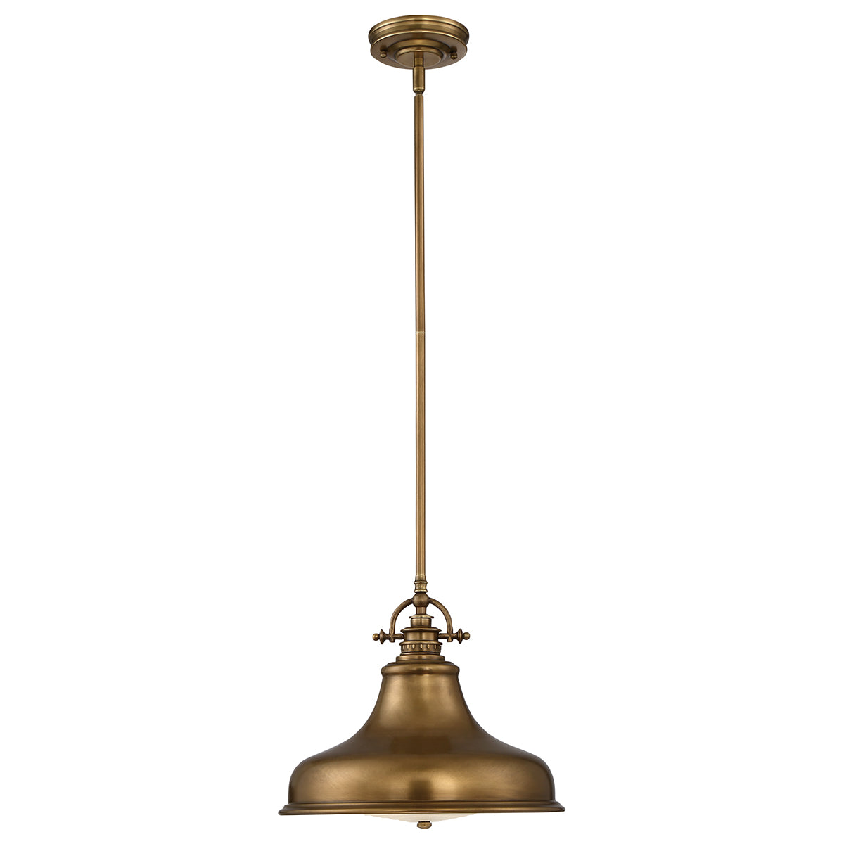Emery 1-Light Medium Pendant (Weathered Brass - Classic Americana)