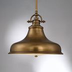 Emery 1-Light Medium Pendant (Weathered Brass - Classic Americana)