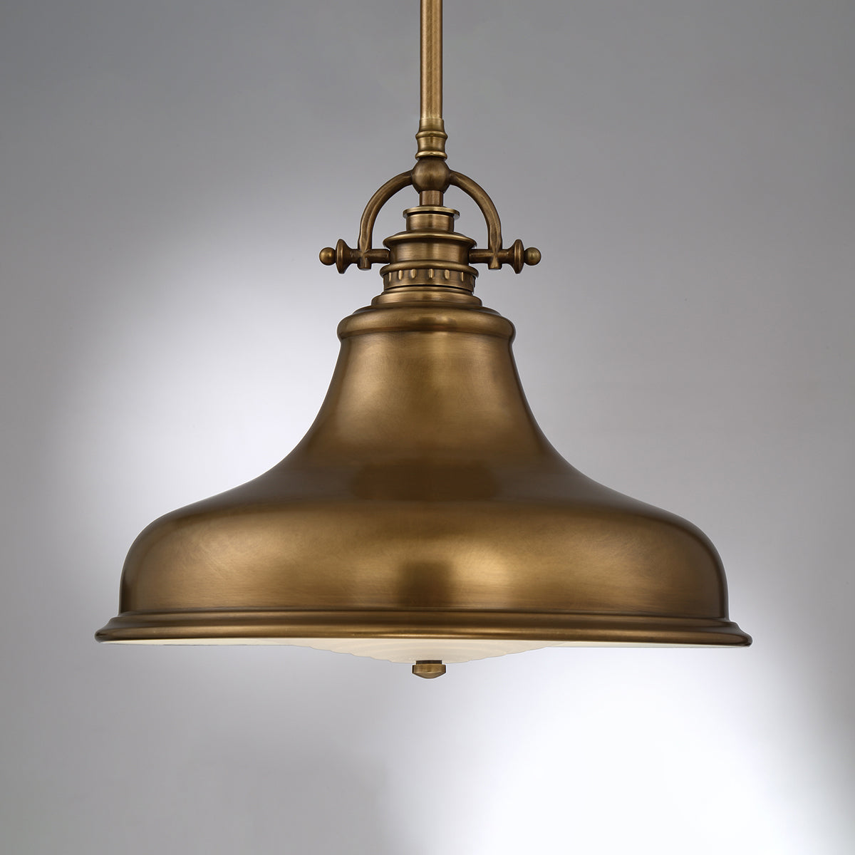 Emery 1-Light Medium Pendant (Weathered Brass - Classic Americana)
