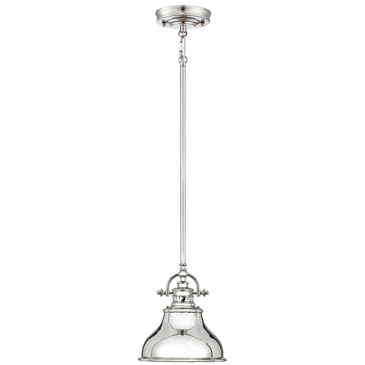 Emery 1-Light Mini Pendant (Imperial Silver - Classic Americana Style)