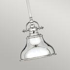 Emery 1-Light Mini Pendant (Imperial Silver - Classic Americana Style)