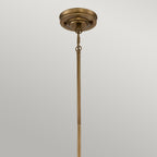 Emery 1-Light Mini Pendant (Weathered Brass - Classic Americana Style)