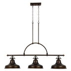 Emery 3-Light Palladian Bronze Island Pendant (Classic Americana Style)