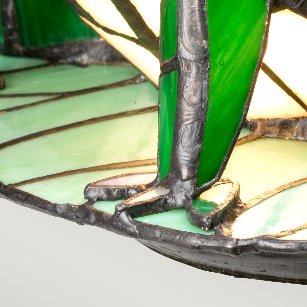 Frog Tiffany Table Lamp stained Glass
