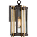 Goldenrod 1-Light Small Outdoor Wall Lantern (Western Bronze)
