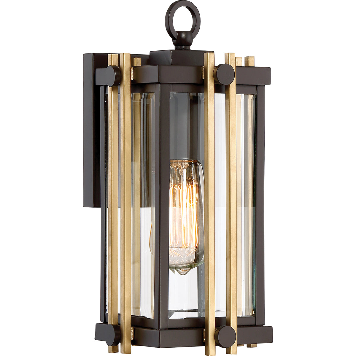 Goldenrod 1-Light Small Outdoor Wall Lantern (Western Bronze)