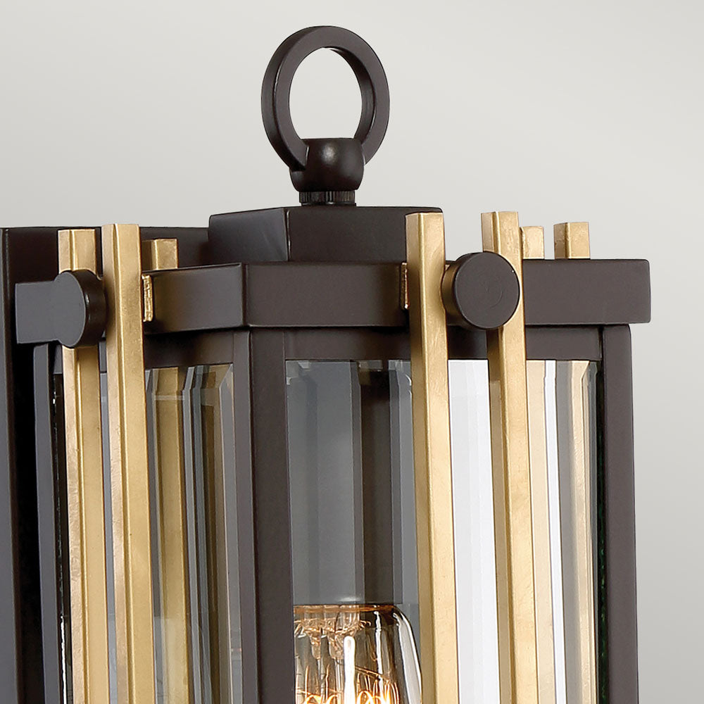 Goldenrod 1-Light Small Outdoor Wall Lantern (Western Bronze)