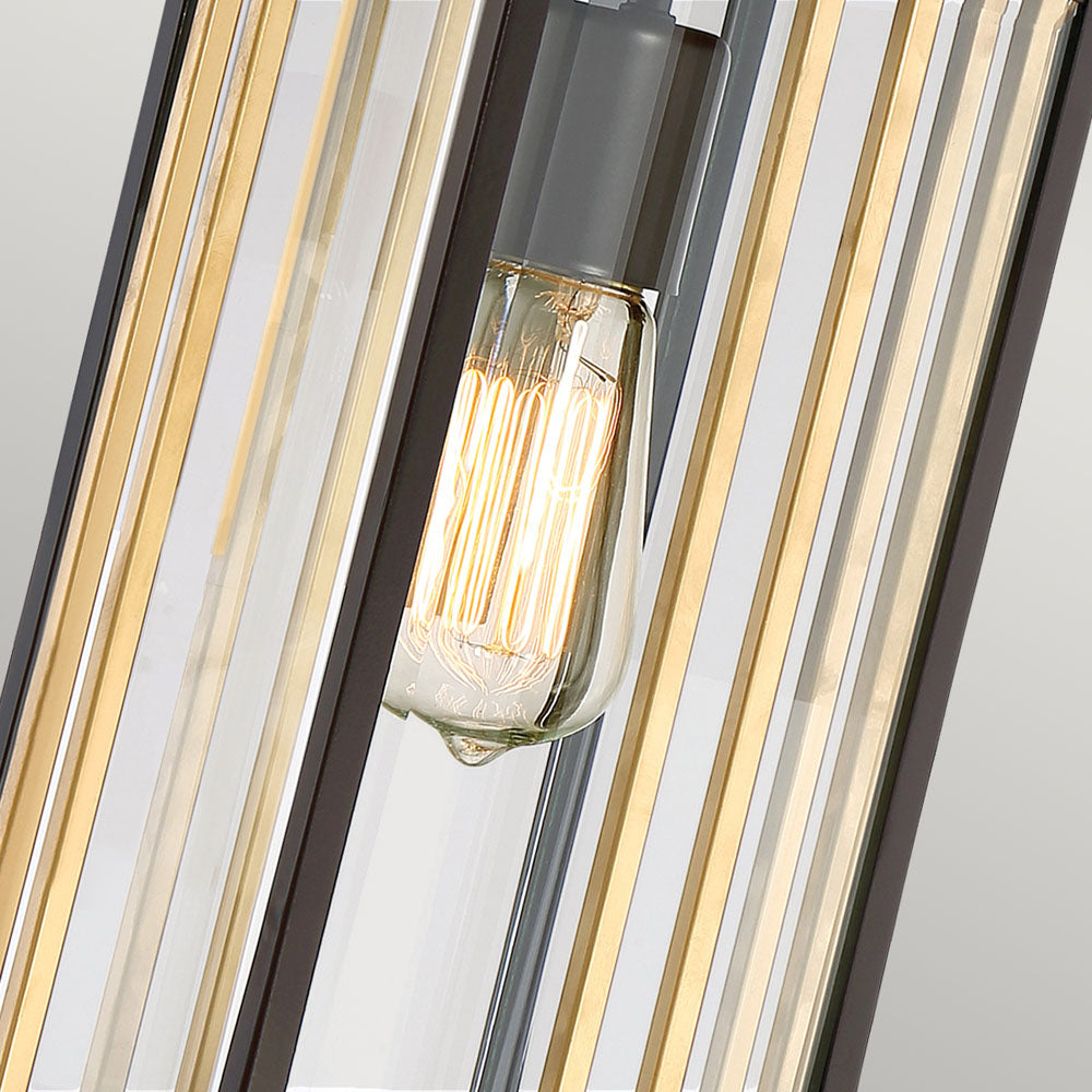 Goldenrod 1-Light Medium Chain Lantern (Western Bronze with Customizable Accents)