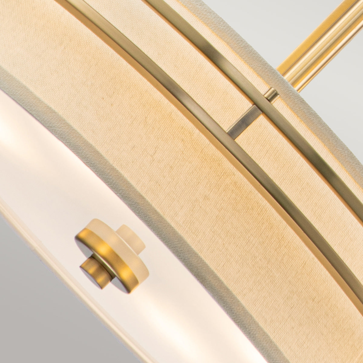 Uptown Gotham Brushed Brass Pendant Light (Glass Balls & Shade)