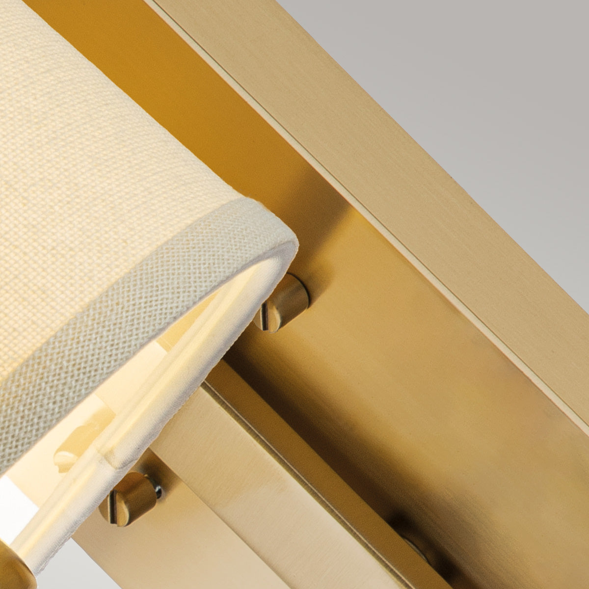 Uptown Gotham 1-Light Brushed Brass Wall Sconce (Glass & Shade)