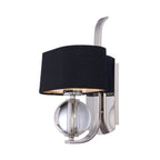 Gotham 1-Light Wall Sconce (Black Shade)