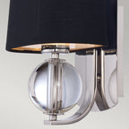 Gotham 1-Light Wall Sconce (Black Shade)