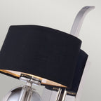 Gotham 1-Light Wall Sconce (Black Shade)