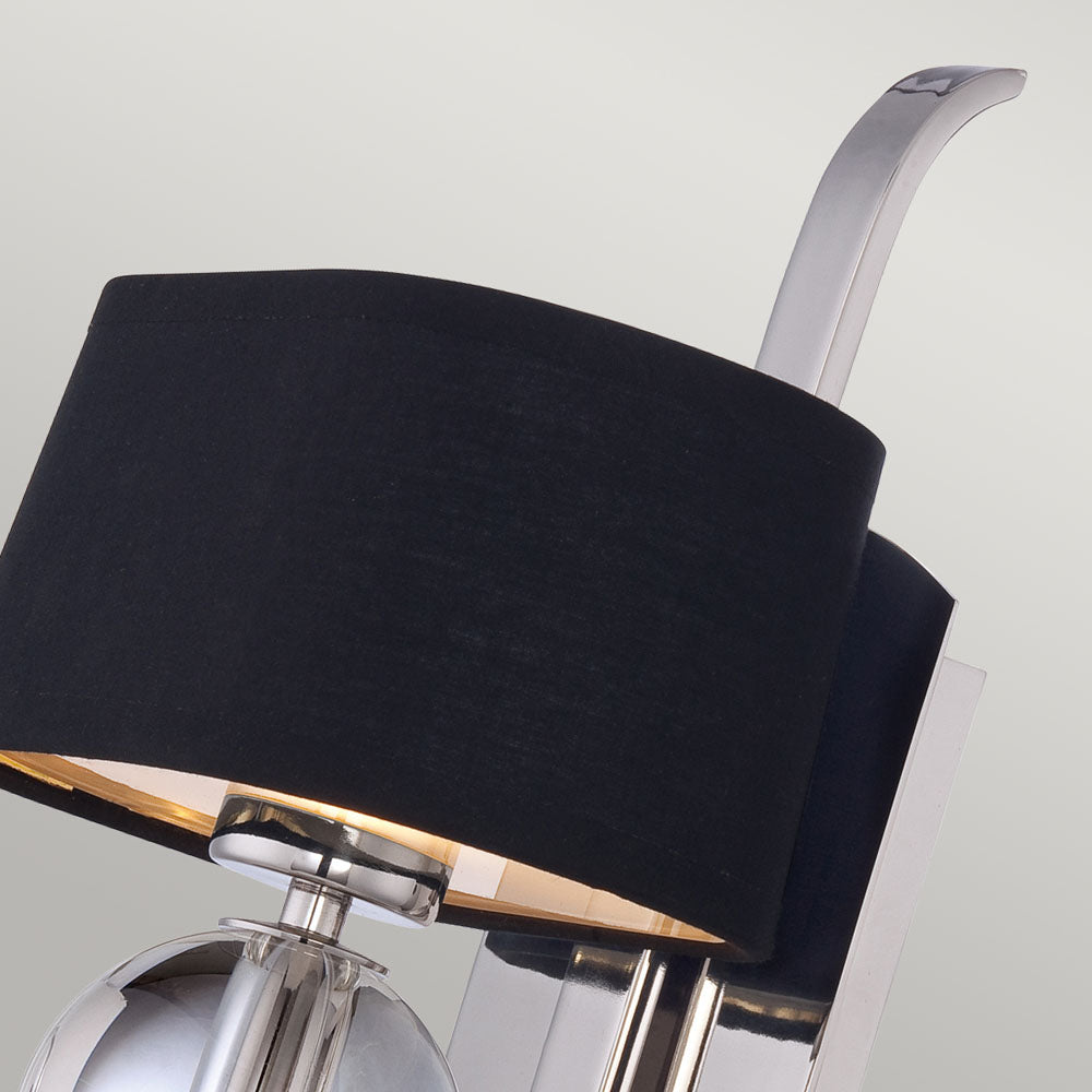 Gotham 1-Light Wall Sconce (Black Shade)