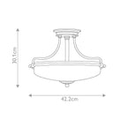 Griffin 3 Light Semi-Flush 1