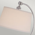 Jenkins 1-Light Table Lamp (Polished Nickel with Cream Shade)