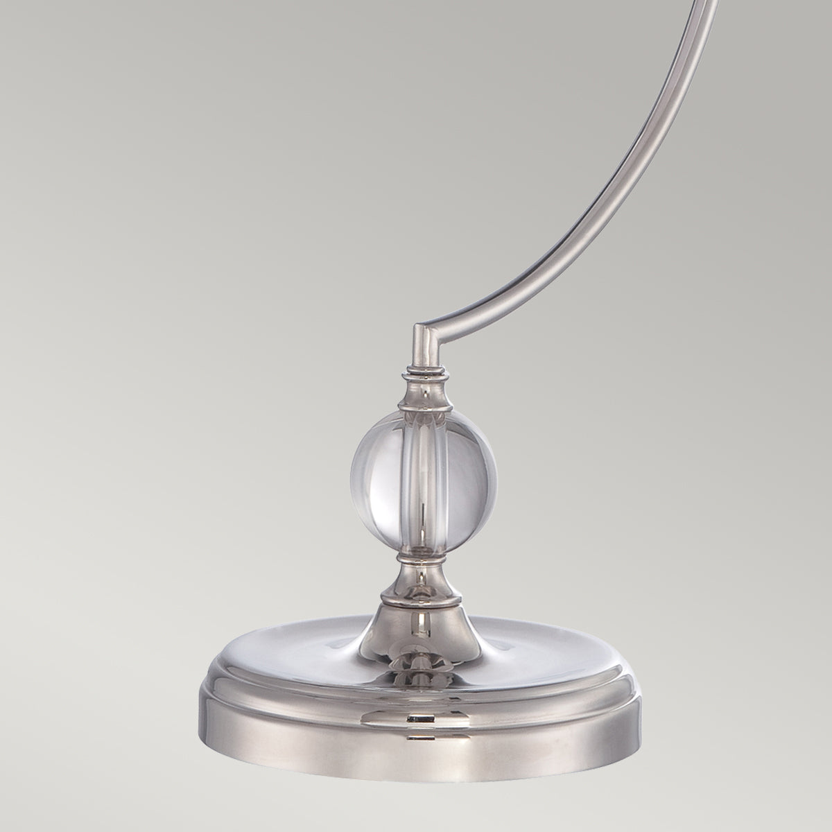 Jenkins 1-Light Table Lamp (Polished Nickel with Cream Shade)