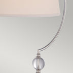 Jenkins 1-Light Table Lamp (Polished Nickel with Cream Shade)