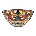 Kami 2-Light Wall Uplighter (Handcrafted Tiffany Glass)