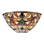 Kami 2-Light Wall Uplighter (Handcrafted Tiffany Glass)