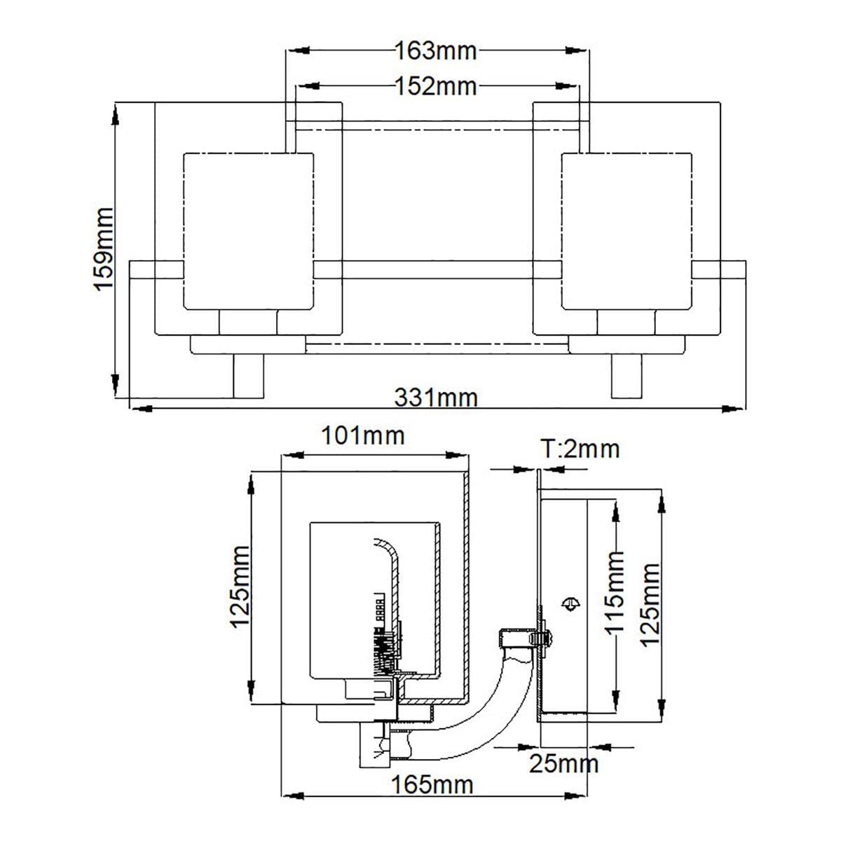 Kolt 2 Light Wall Light