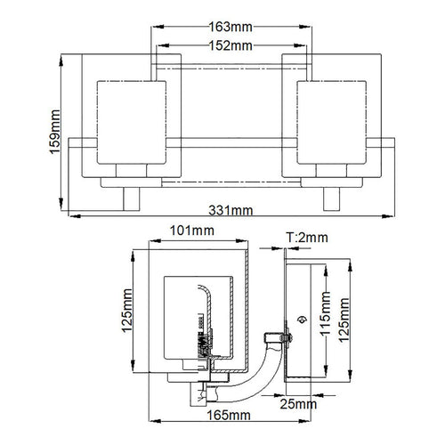 Kolt 2 Light Wall Light
