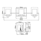 Kolt 3 Light Wall Light